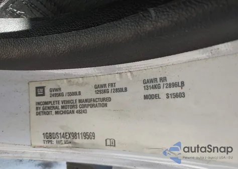 2009 Chevrolet Colorado Work Truck from USA, damaged, VIN 1GBDS14EX98119569